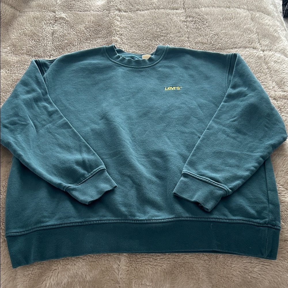 Levi's Men's Blue Crewneck Sweater